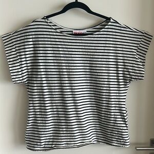 Jungmaven 2 hidden pocket tee Navy/White Stripe